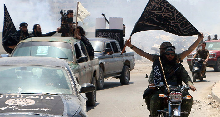 Fighters from Al-Qaeda's Syrian affiliate Al-Nusra Front. (File)
