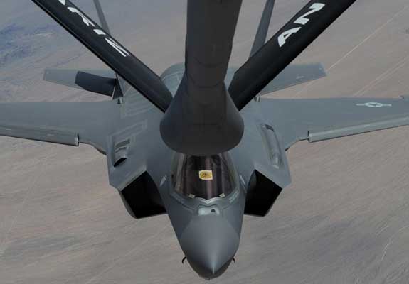 The F-35 relies heavily on aerial refueling.