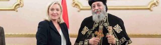 Marine Le Pen au Caire avec le Patriarche copte Théodore II d’Alexandrie