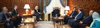 Avec le cheikh El Tayyeb, grand Imam d’Al Azhar plus haute autorité religieuse sunnite.